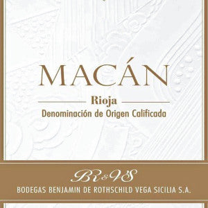 Bodegas Benjamin de Rothschild and Vega Sicilia Macan Rioja Spain, 2019, 750