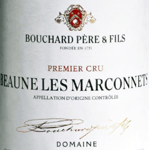 Domaine Bouchard Pere & Fils Beaune Rouge Premier Cru Les Marconnets Burgundy France, 1989, 750