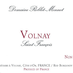 Roblet Monnot Volnay Saint Francois Rouge Burgundy France