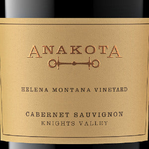 Anakota Helena Montana Vineyard Cabernet Sauvignon Knights Valley California, 2019, 750