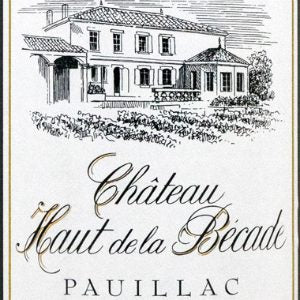 Chateau Haut de la Becade Pauillac Bordeaux France, 2010, 750