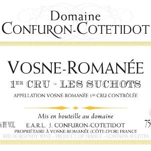 Domaine Confuron-Cotetidot Vosne Romanee Premier Cru Les Suchots Burgundy France, 2019, 750