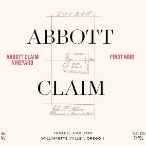 Abbott Claim Pinot Noir Eola Amity Hills Willamette Valley Oregon, 2021, 750