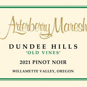 Arterberry Maresh Old Vine Pinot Noir Dundee Hills Willamette Valley Oregon, 2021, 750
