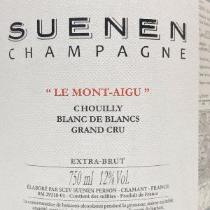 Aurelien Suenen Suenen 'Le Mont-Aigu' Chouilly Grand Cru Blanc de Blancs Extra Brut Champagne France, 2016, 750