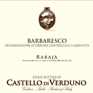 Castello di Verduno Barbaresco Rabaja Italy, 2018, 750