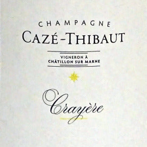 Champagne Caze Thibaut Crayere Brut Nature Champagne France, NV, 750