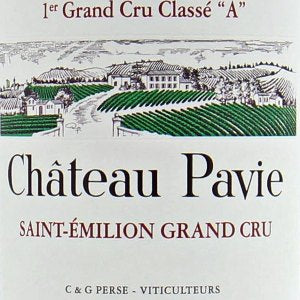 Chateau Pavie Saint-Emilion Grand Cru 1er Grand Cru Classé B Bordeaux France
