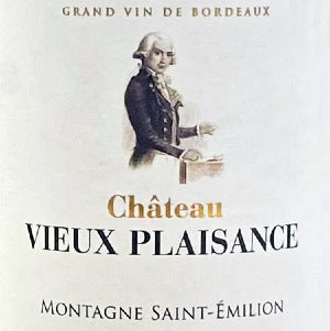 Chateau Vieux Plaisance Montagne Saint Emilion Bordeaux France, 2018, 750