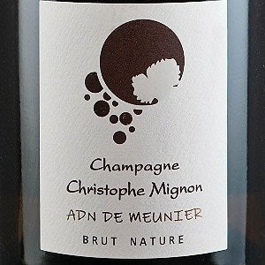 Christophe Mignon Blanc de Noirs ADN de Meunier Brut Nature Champagne France, NV, 750