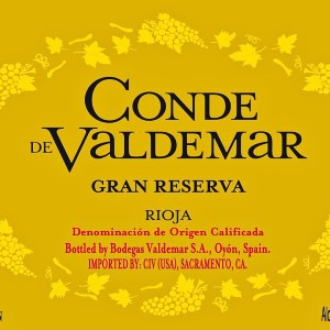 Conde Valdemar Gran Reserva Rioja Spain