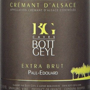 Domaine Bott Geyl Cremant d'Alsace Cuvee Paul-Edouard Extra Brut Burgundy France