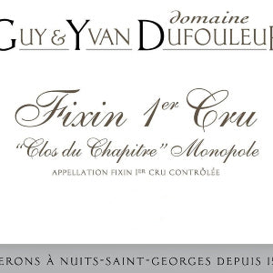 Domaine Guy and Yvan Dufouleur Fixin Premier Cru Clos Du Chapitre Monopole France, 2018, 750