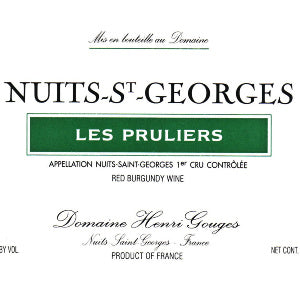 Domaine Henri Gouges Pruliers Nuit Saint Georges Premier Cru Burgundy France