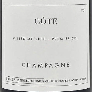 Domaine Les Monts Fournois Cote Vertus Blanc de Blancs Premier Cru Extra Brut Champagne France