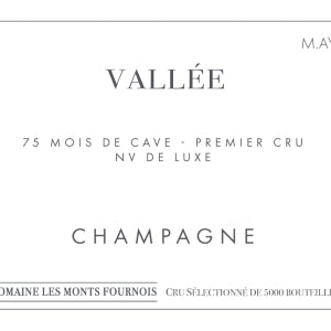 Domaine Les Monts Fournois Vallee 75 Mois de Cave Mareuil Sur Ay Premier Cru Champagne, France, 750