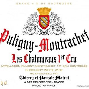 Domaine Matrot Puligny Montrachet Chalumeaux Burgundy France, 2017, 750