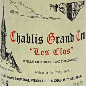 Domaine Vincent Dauvissat Chablis Les Clos Grand Cru Burgundy France