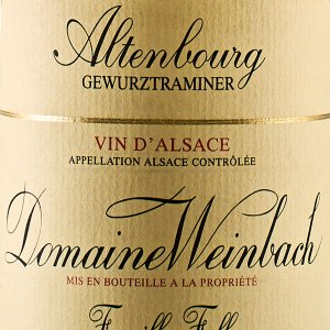 Domaine Weinbach Gewurztraminer Altenbourg  Alsace France