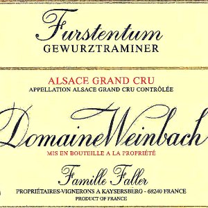 Domaine Weinbach Gewurztraminer Furstentum Grand Cru Alsace France