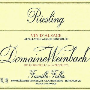 Domaine Weinbach Riesling Alsace France