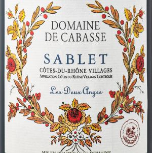 Domaine de Cabasse Sablet Cotes Du Rhone Village Les Deux Anges Rouge France