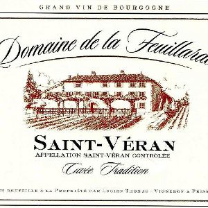 Domaine de la Feuillarde Saint Veran Tradition Burgundy Blanc France, 2023, 750