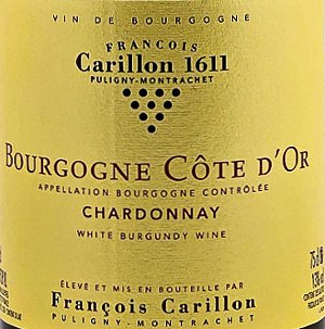 Francois Carillon Bourgogne Blanc Cote d'Or Burgundy France
