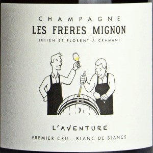 Les Freres Mignon L'aventure Blanc de Blanc Premier Cru Extra Brut Champagne, NV, 750