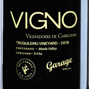 Garage Wine Co. 20 Carignan Vigno Field Blend Maule Valley