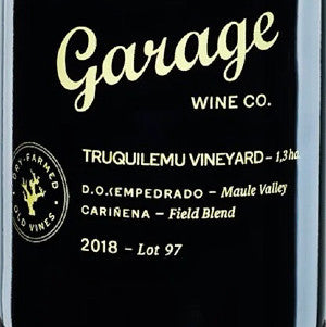 Garage Wine Co. Truquilemu Vineyard Carinena Field Blend Maule Valley, 2019, 750