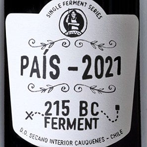 Garage Wine Co. Single Ferment Series '215 BC Ferment' Pais Chile, 2021, 750