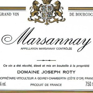 Joseph Roty Marsannay Rouge Burgundy France, 2020, 750