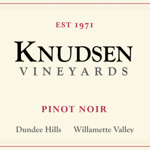 Knudsen Pinot Noir Dundee Hills Willamette Valley, 2017, 750