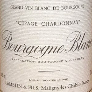 Lamblin et Fils Cepage Chardonnay Bourgogne Blanc Burgundy France