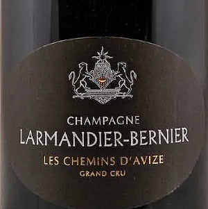 Larmandier Bernier Les Chemins d'Avize Grand Cru Blanc de Blanc Extra Brut Champagne France, 2016, 750