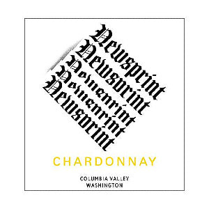 Newsprint Chardonnay Columbia Valley Washington