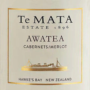 Te Mata Awatea Cabernets-Merlot Hawke's Bay New Zealand