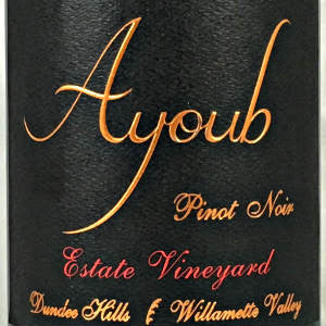Ayoub Wines Estate Pinot Noir Willamette Valley Oregon, 2014, 750