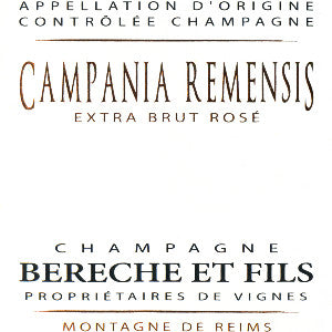 Bereche et Fils Compania Remensis Rose Champagne France, 2018, 750