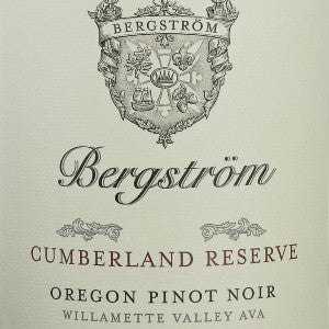 Bergstrom Cumberland Reserve Pinot Noir Willamette Valley Oregon, 2018, 750