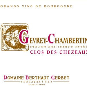 Berthaut-Gerbet Gevrey Chambertin Clos des Chezeaux Burgundy France, 2019, 750