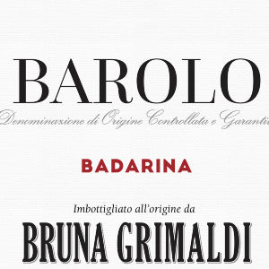 Bruna Grimaldi Barolo Badarina Italy, 2016, 750