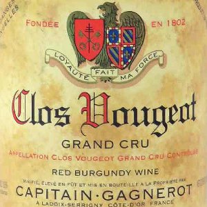 Capitain Gagnerot Clos Vougeot Grand Cru Burgundy France, 2015, 750