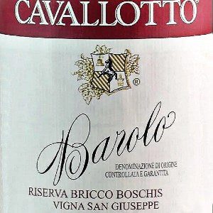 Cavallotto Barolo Riserva Bricco Boschis Vigna San Giuseppe Italy, 2016, 750