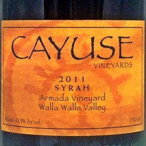 Cayuse Syrah Armada Vineyard, Walla Walla Washington, 2011, 750