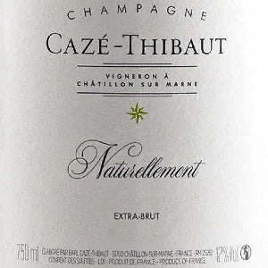 Caze Thibaut Naturellement Extra Brut Champagne, NV, 750