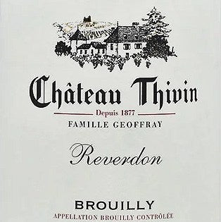 Chateau Thivin Cote de Brouilly Reverdon Beaujolais France, 2020, 750