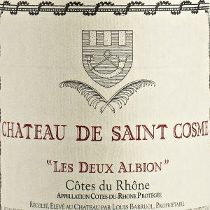 Chateau de Saint Cosme Cotes du Rhone Rouge Les Deux Albion France, 2016, 750