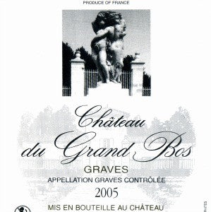 Chateau du Grand Bos Graves France, 2005, 750